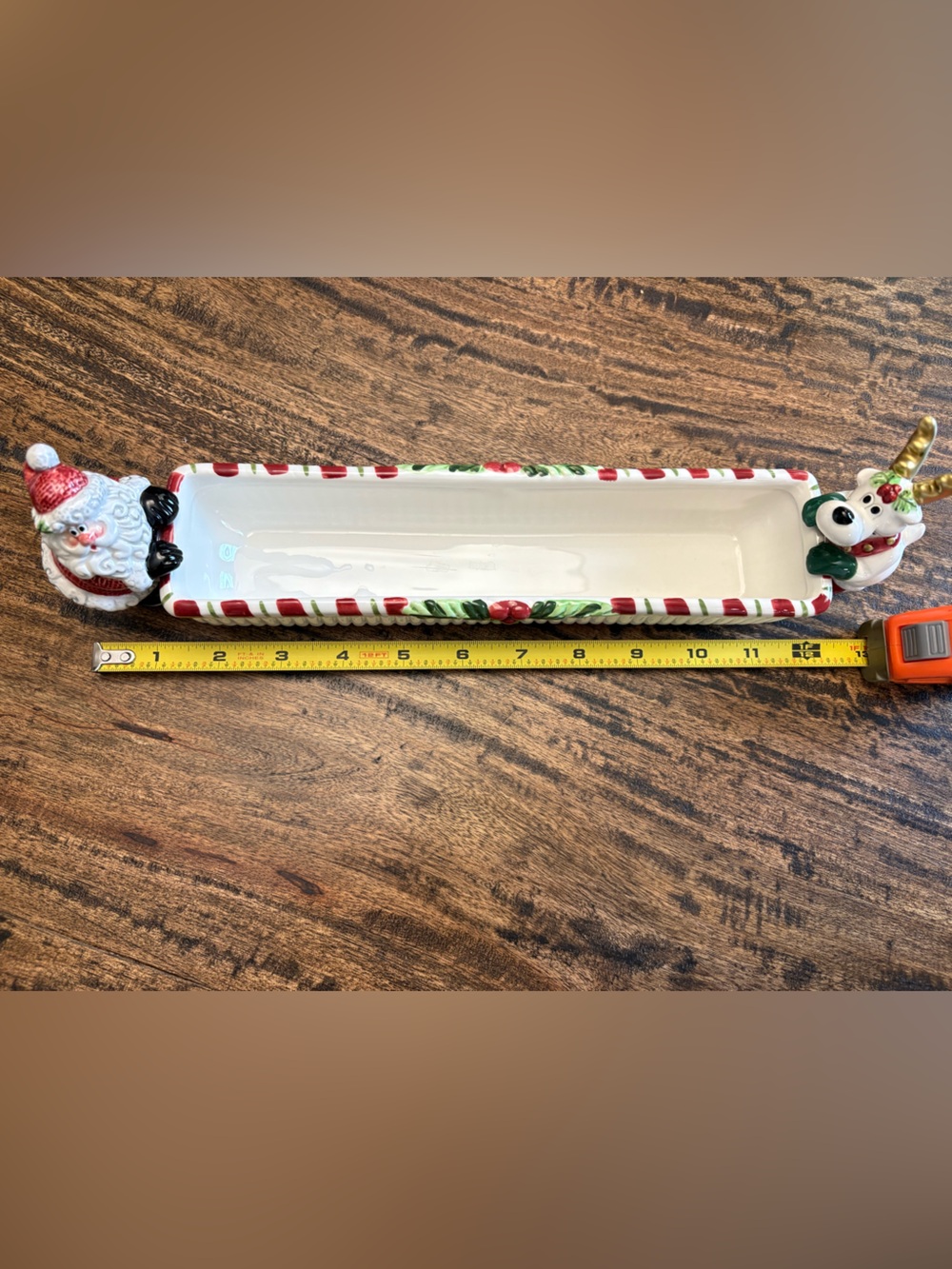 CHRISTMAS COLLECTION FITZ AND FLOYD YULETIDE HOLIDAY CRACKER CRADLE